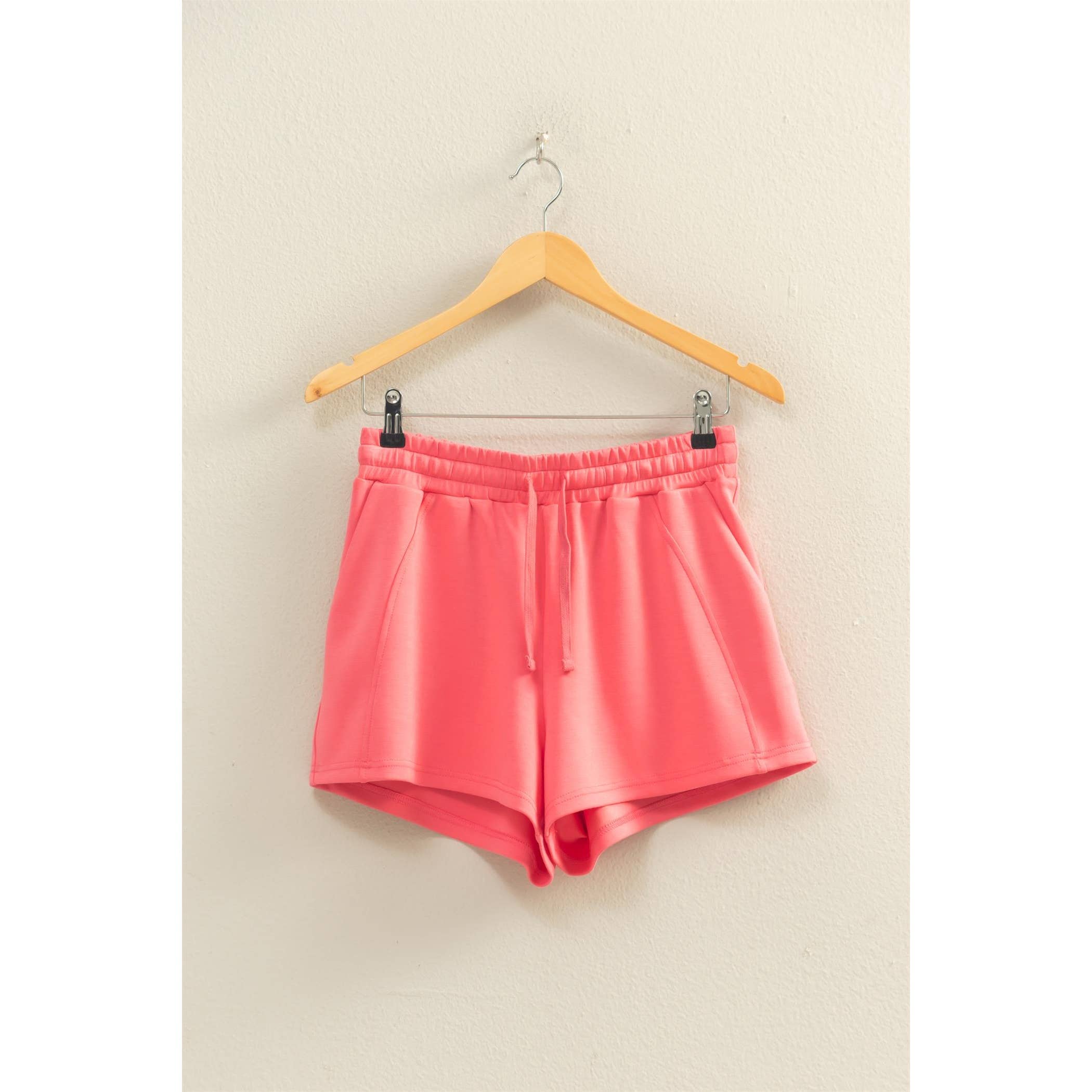 TAFFY PINKDrawstring Waist Shorts
