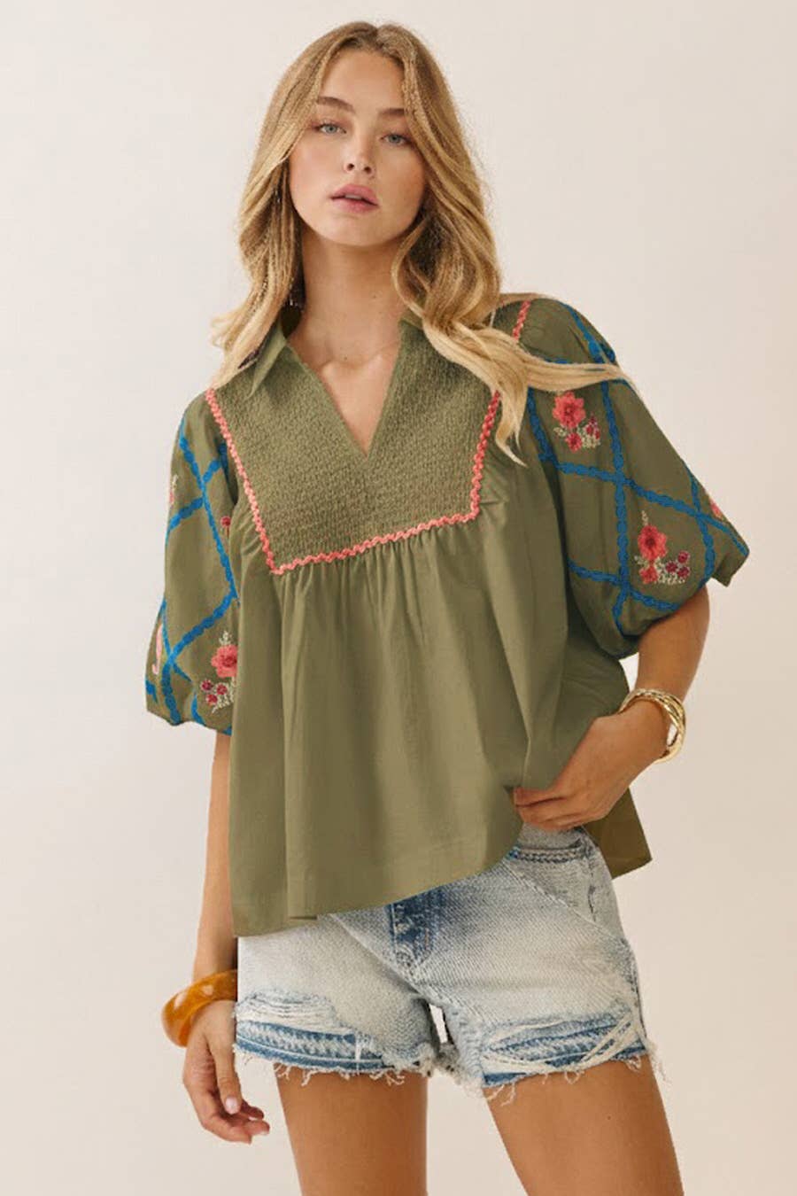 THYME Cotton Poplin Top