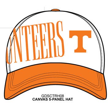 TENN SATURDAY ORANGE IVORY HAT
