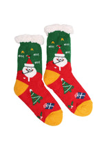 Assorted Christmas Grip Sherpa Socks