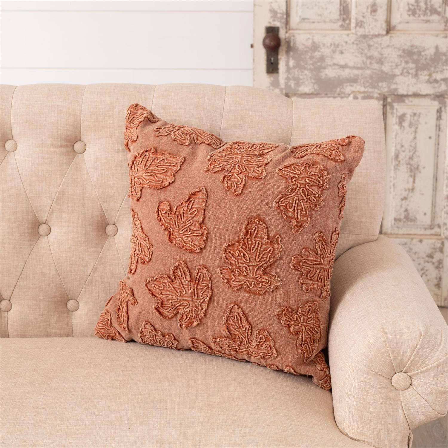 Pillow - Stonewash Fall Leaves