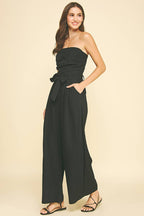 TUBE SLEEVELESS JUMPSUIT Black