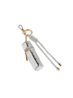 LIPSTICK HOLDER BAG CHARM/KEY RING: GOLD