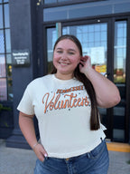 SMALL OATMEAL TENN LASSO LUXE CROPPED SHIRT