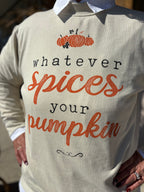 SPICES PUMPKIN MINERAL GRAPHIC SWEATWHIRTS: Mineral Oatmeal