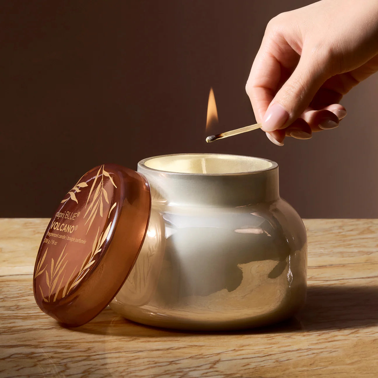 CAPRI BLUE 19OZ VOLCANO AUTUMN GLOW CANDLE