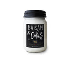 BALSAM & CEDAR MASON JAR 13OZ CANDLE