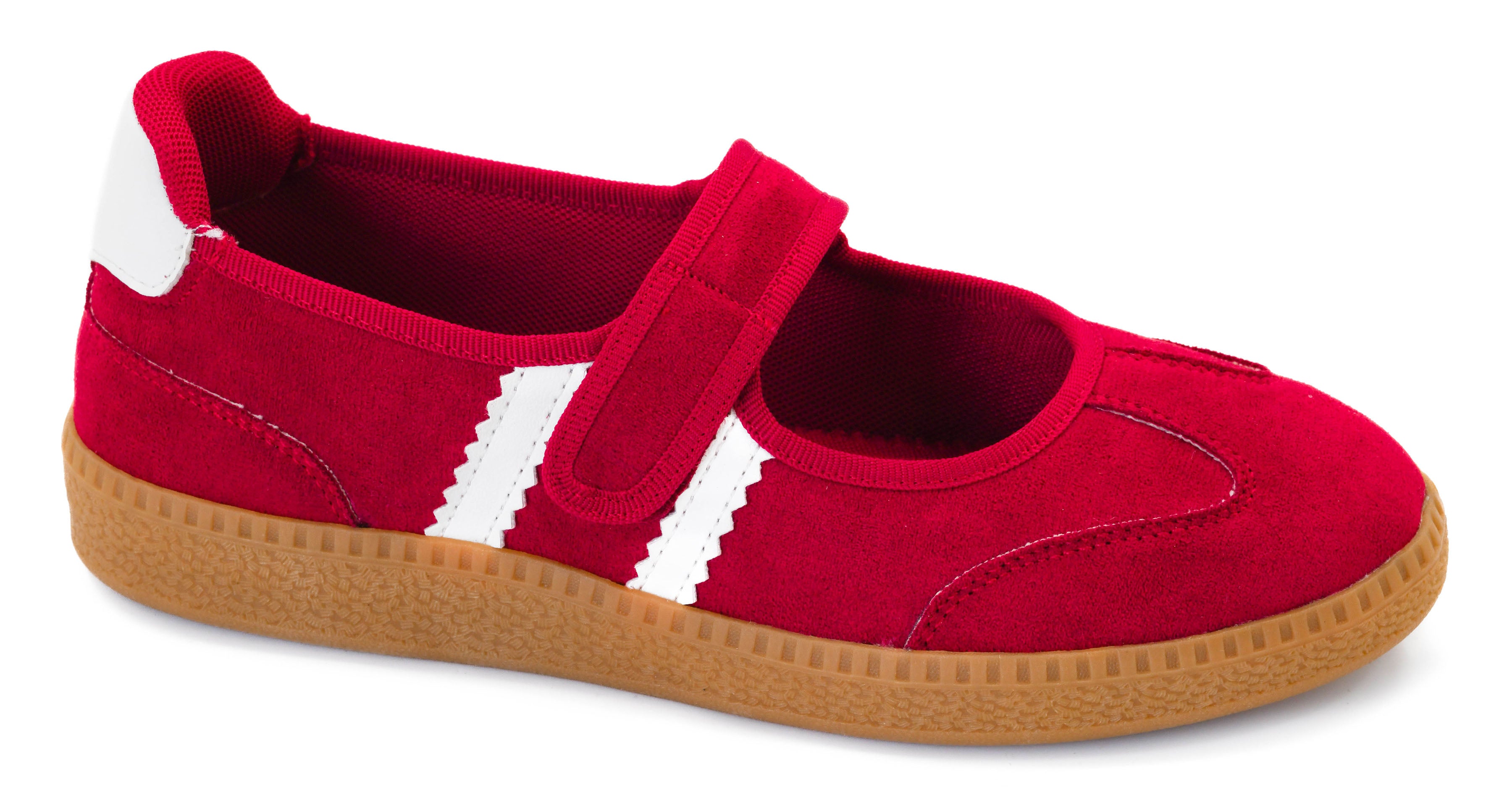 Calm Down Red Faux Suede