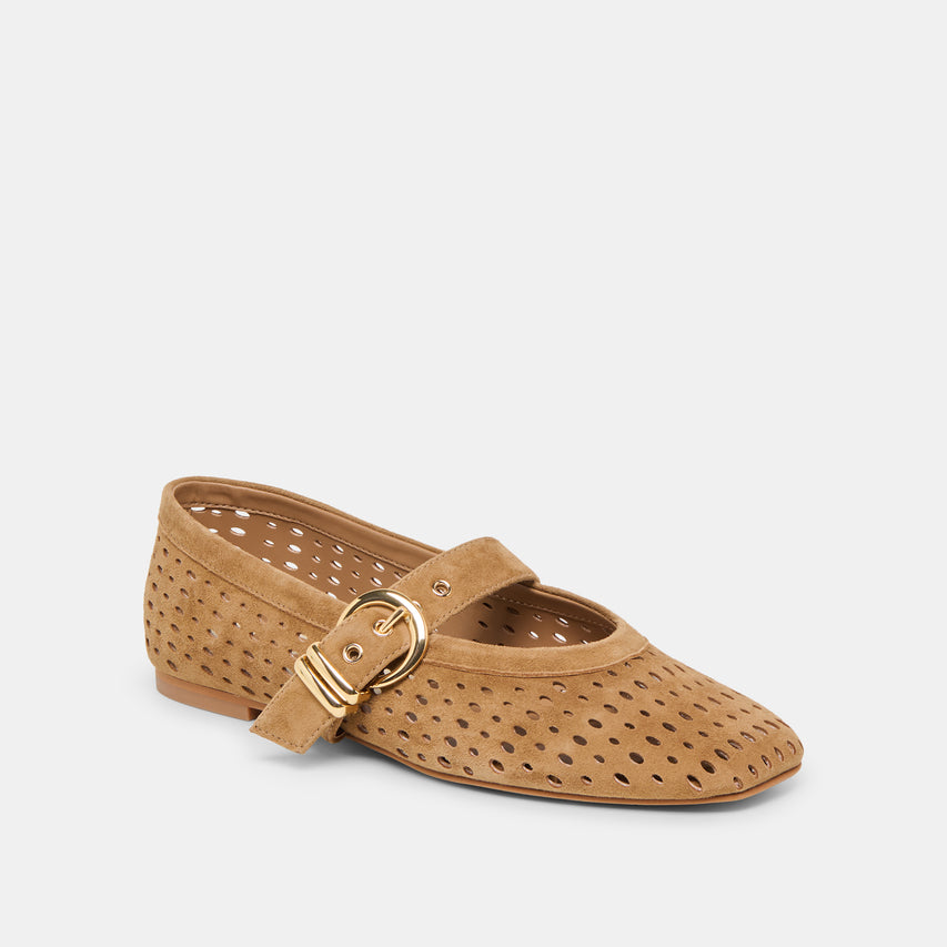 MIKEL LTBROWN PERFORATED SUEDE