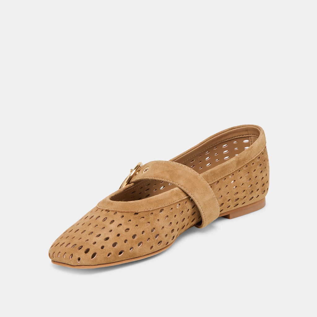 MIKEL LTBROWN PERFORATED SUEDE
