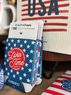USA Stars & Stripes Short Neoprene Coozie