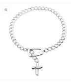 BLESSING SILVER GOLD CHAIN NECK W/CROSS