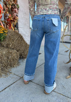 HIGH RISE CUFFED JEAN