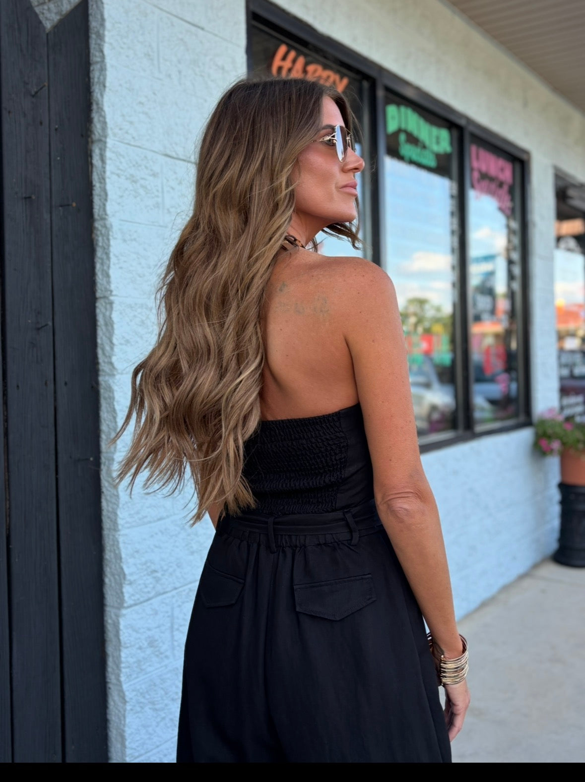 TUBE SLEEVELESS JUMPSUIT Black