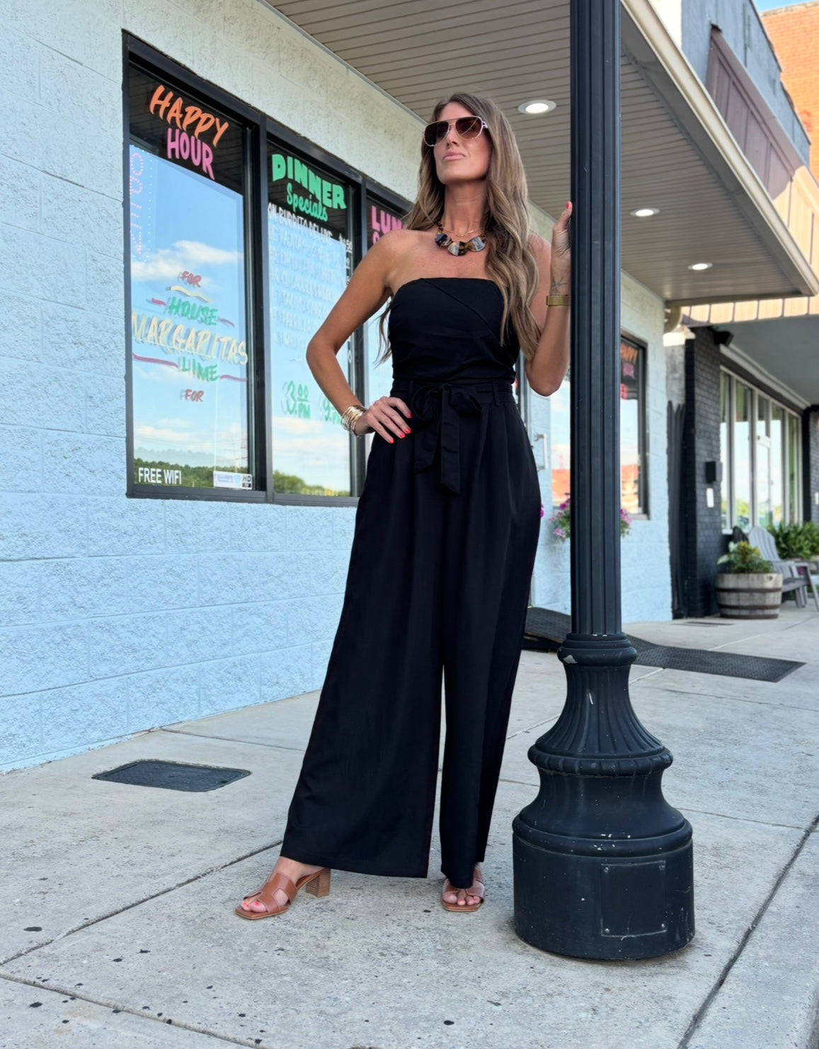 TUBE SLEEVELESS JUMPSUIT Black