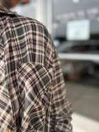 WINTER FOREST FLANNEL WANDER PLAID BUTTON DOWN SHIRT