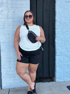 KATANA HIGH RISE SHORT DRAWSTRING W/PORKCHOP PKTS