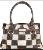 BEDSTU ROCKABABY checkered satchel bag