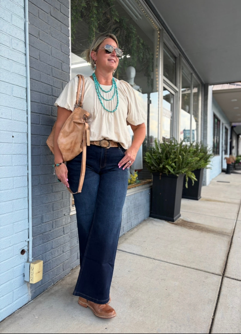 NATURAL MINERAL WASHED KNIT TOP