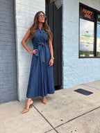 DENIM MAXI DRESS