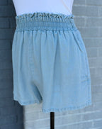 LT DENIM TENCEL SHORTS