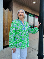 GREEN CAMERON DAISY TOP