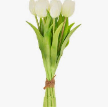 WHITE FRESH PICKED TULIP BUNDLE