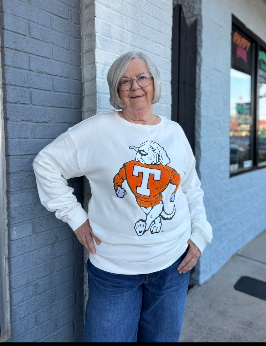 Tennessee Mascot Chenille Comfort Crew