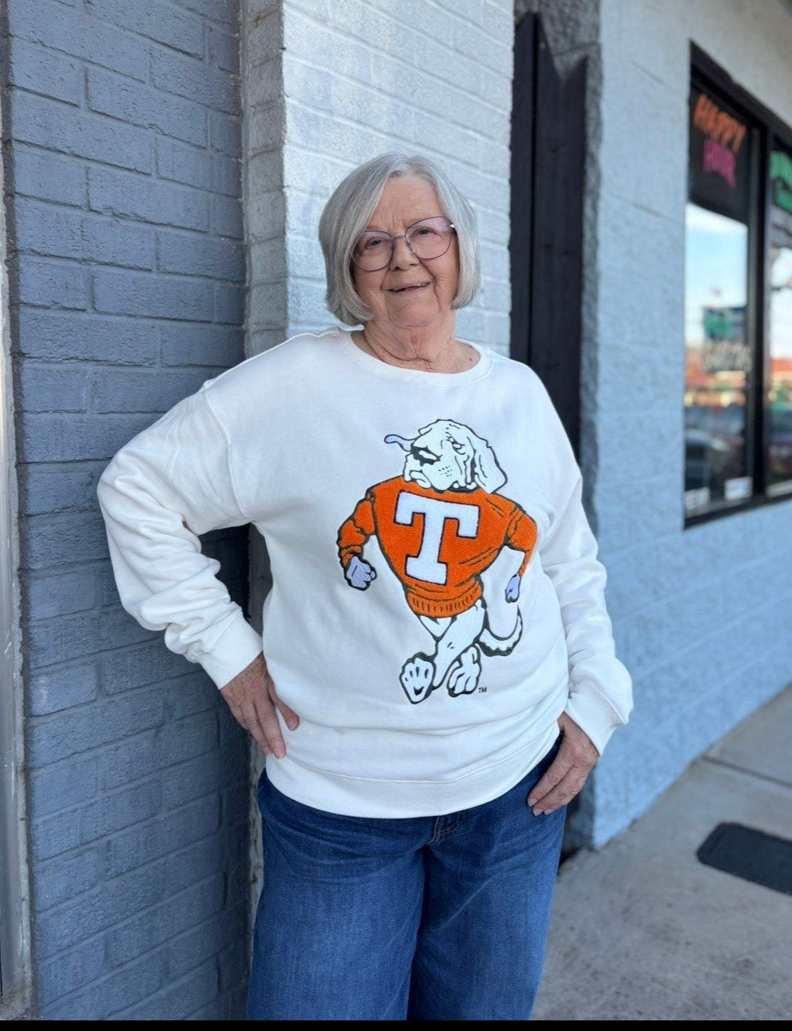 Tennessee Mascot Chenille Comfort Crew