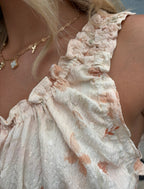 SIENNA HALTER PEPLUM TOP