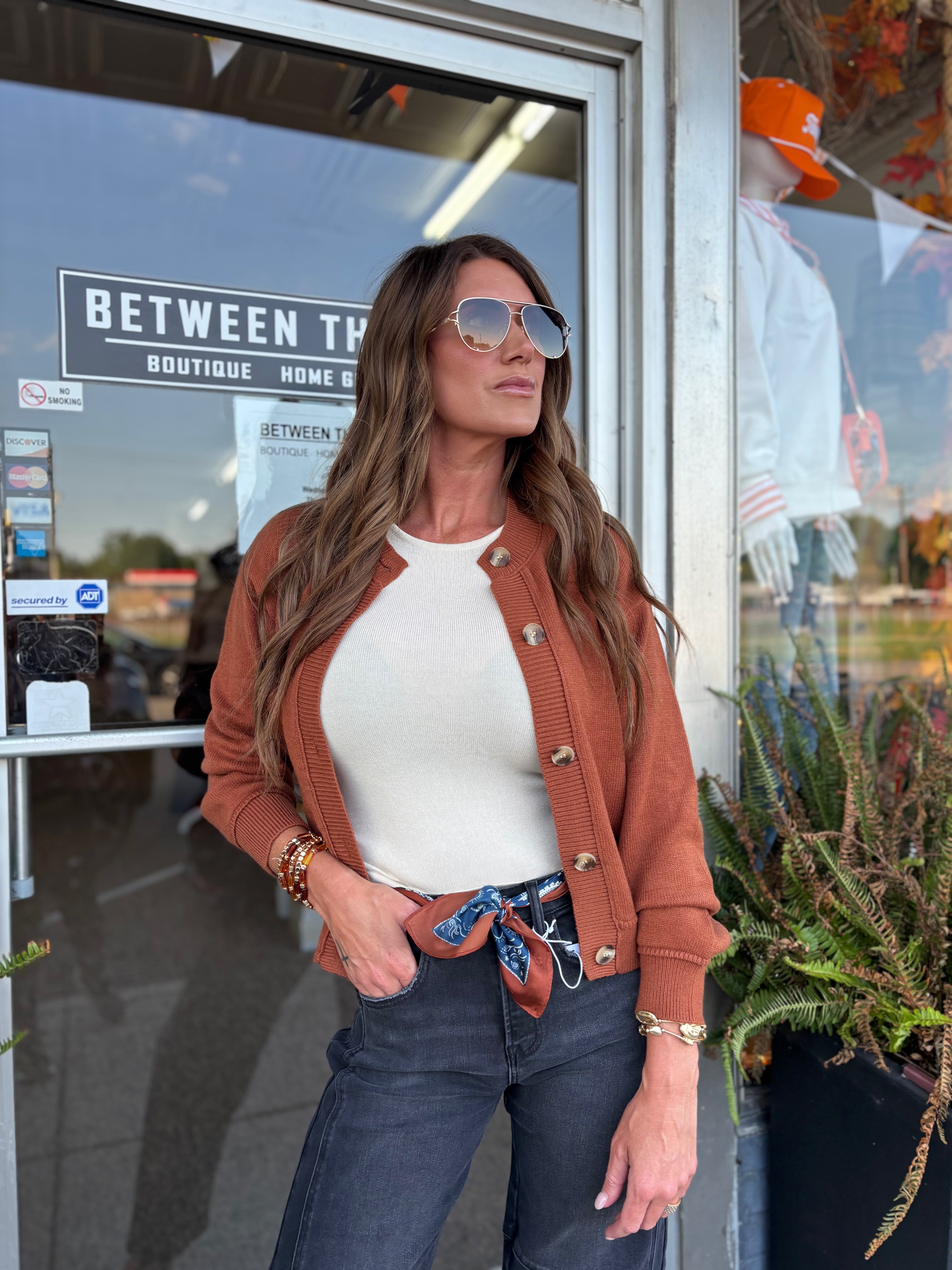 RUST ELIZA CARDIGAN