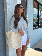 IVORY BLUE MAIA SHIRT