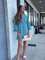 Brenda Dress | Sunshower Flora Ocean
