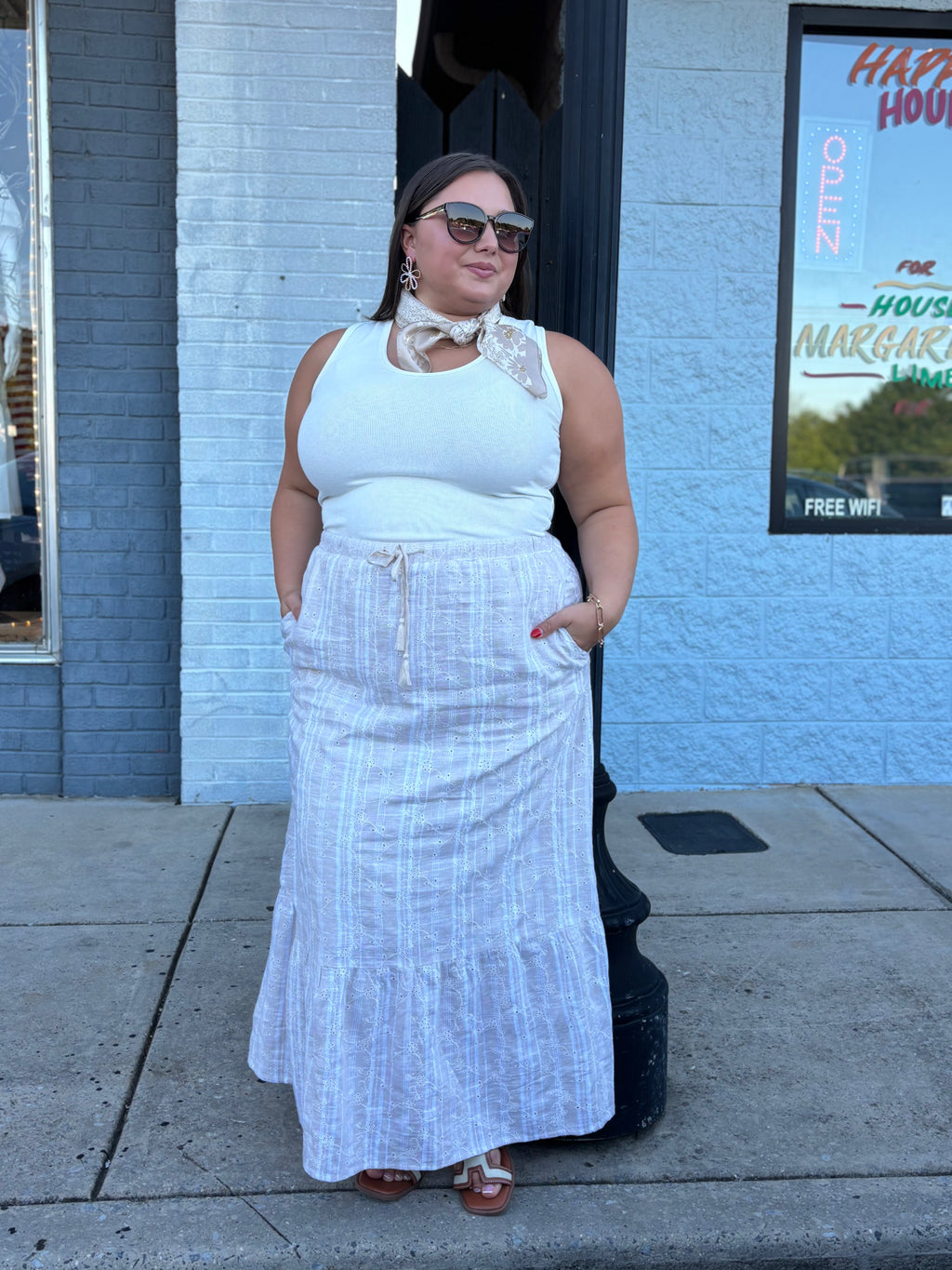 Taupe Morning Glory Skirt