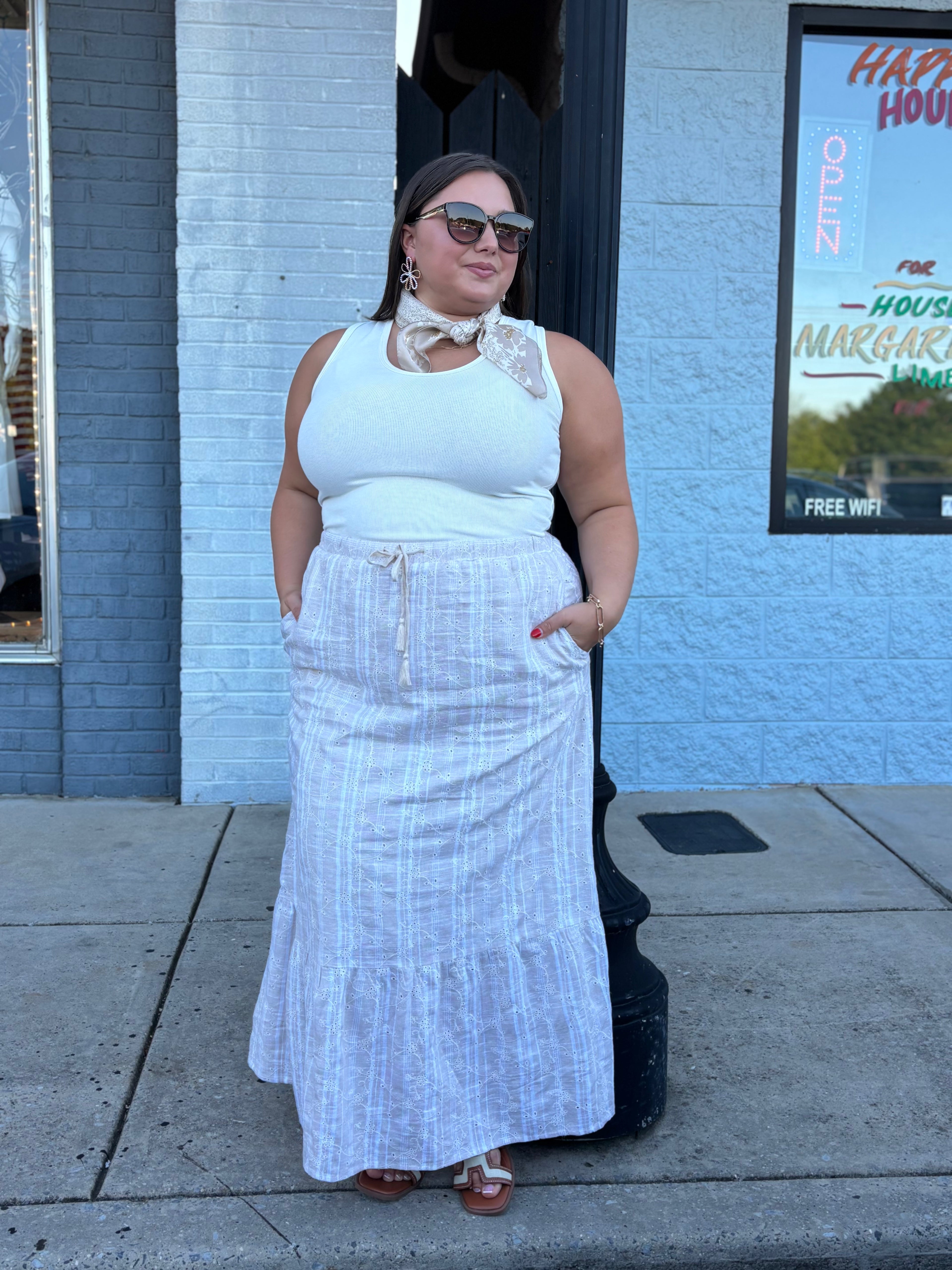 Taupe Morning Glory Skirt