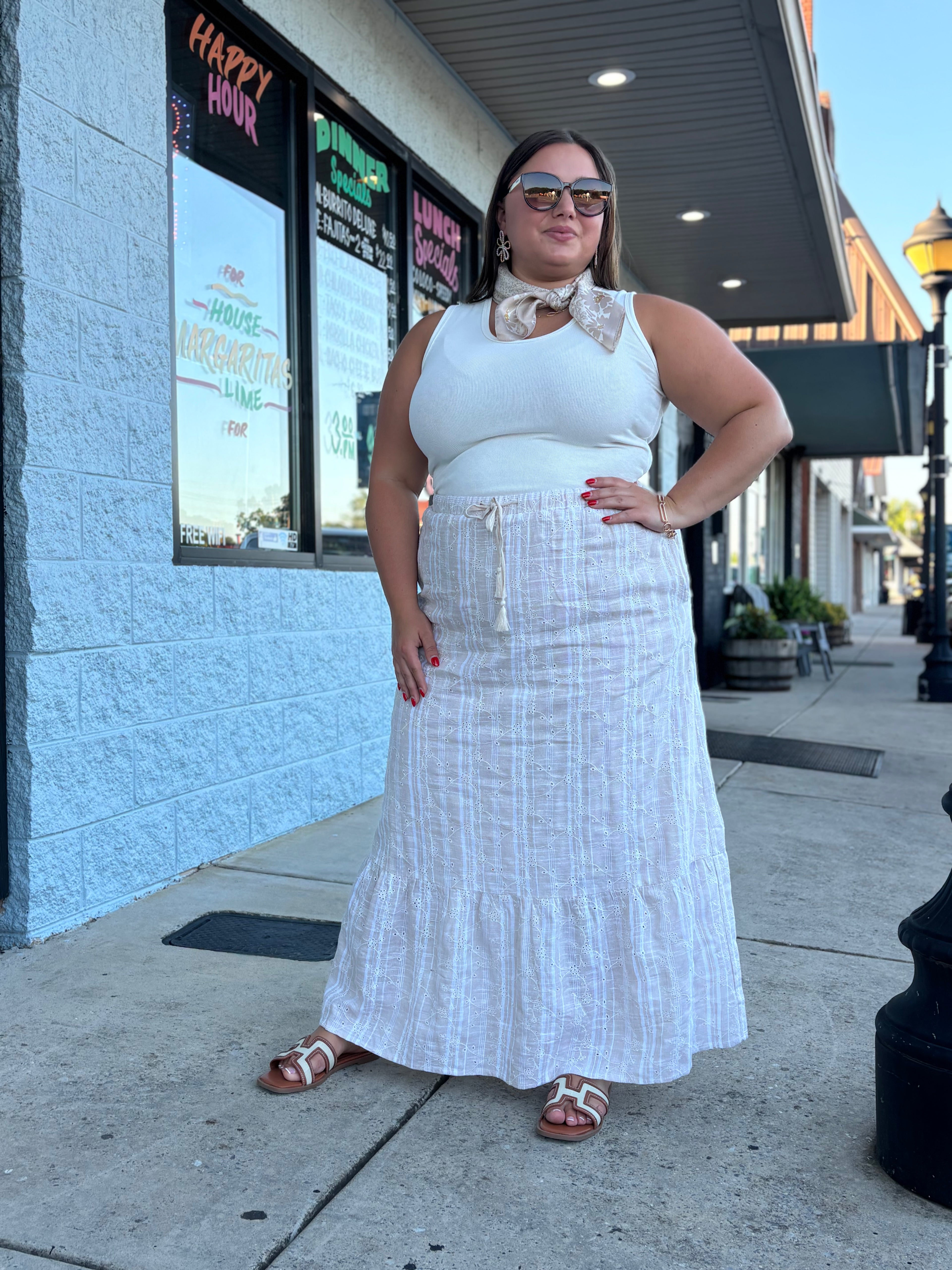 Taupe Morning Glory Skirt