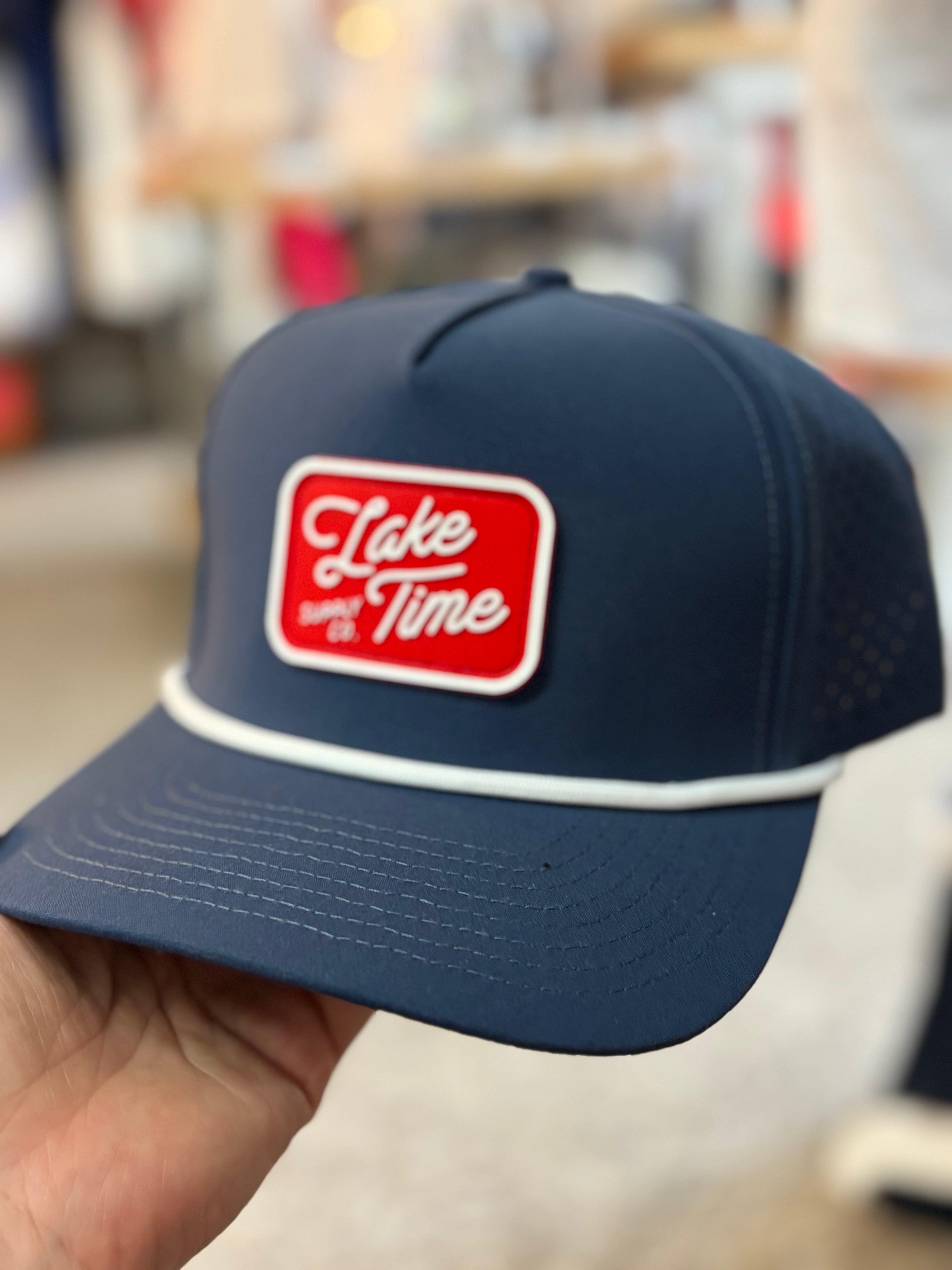 Navy The Range Lake Proof Water Repellent Performance Snap Back Hat