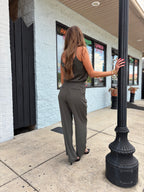 RECYCLED WIDE LEG PANTS