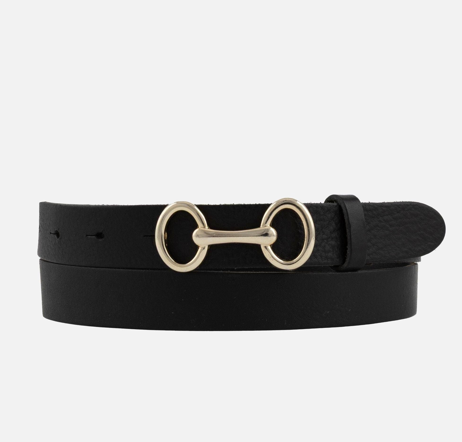 Black Carel | Horse-Bit Leather Belt