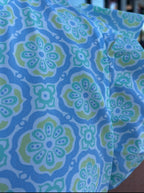 Kira Top | Mosaic Charm Blue