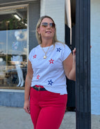 Off White 4TH of July Star Sweater