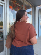 SIENA DROPPED SHOULDER SWEATER TOP – PINCH – view 3