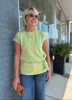 Matcha Top with Side Tie