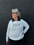 JOY TO THE WORLD GLITTER MINERAL SWEATSHIRTS