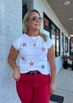 Off White 4TH of July Star Sweater