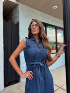 DENIM MAXI DRESS