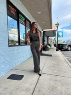 RECYCLED WIDE LEG PANTS