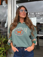 HUNTER GREEN Embroidered Retriever Club Sweatshirt