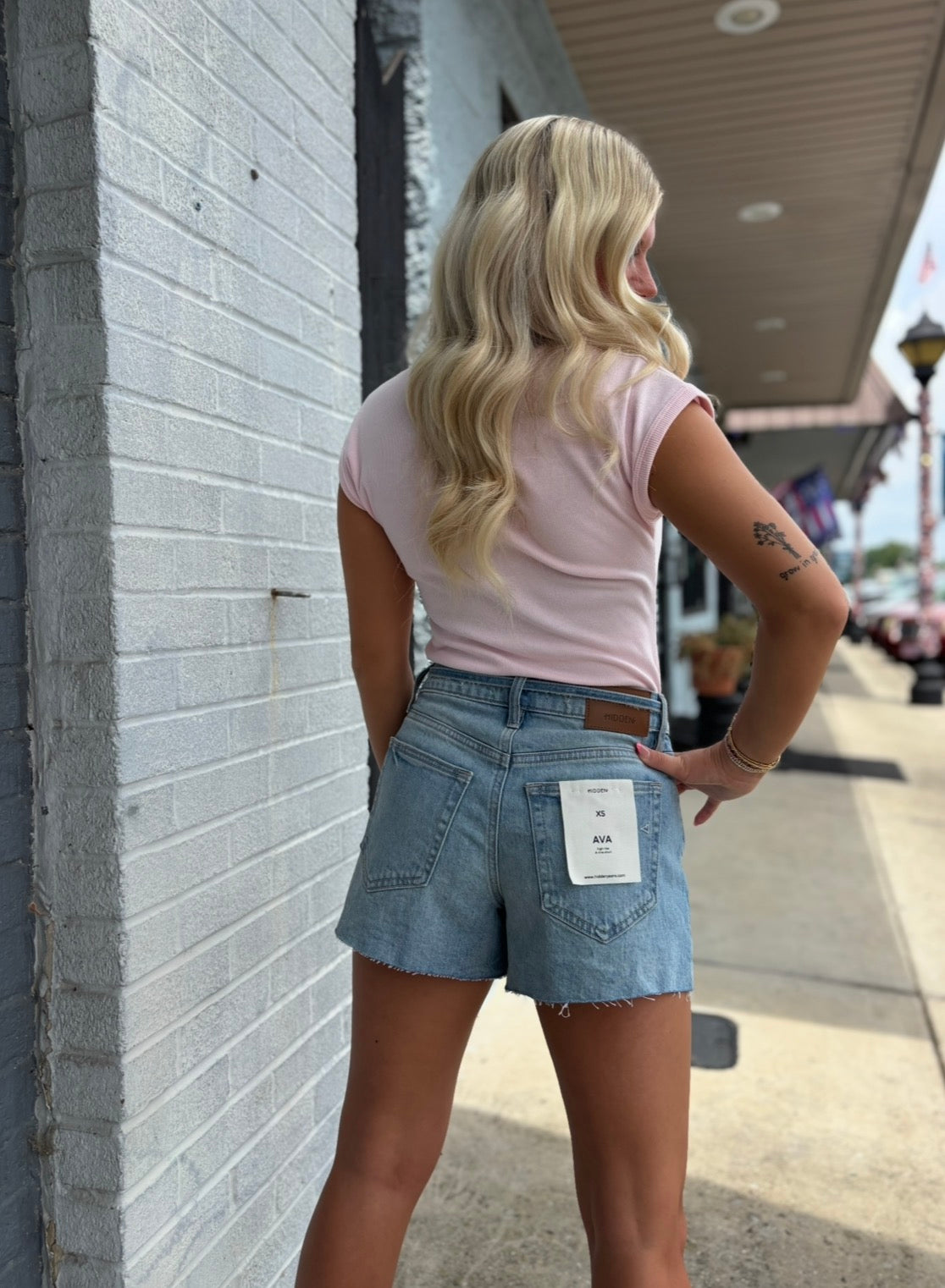 HIDDEN TIE WAIST A LINE SHORTS