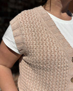 WASHED SAND CORAL SHERWOOD SWEATER TANK